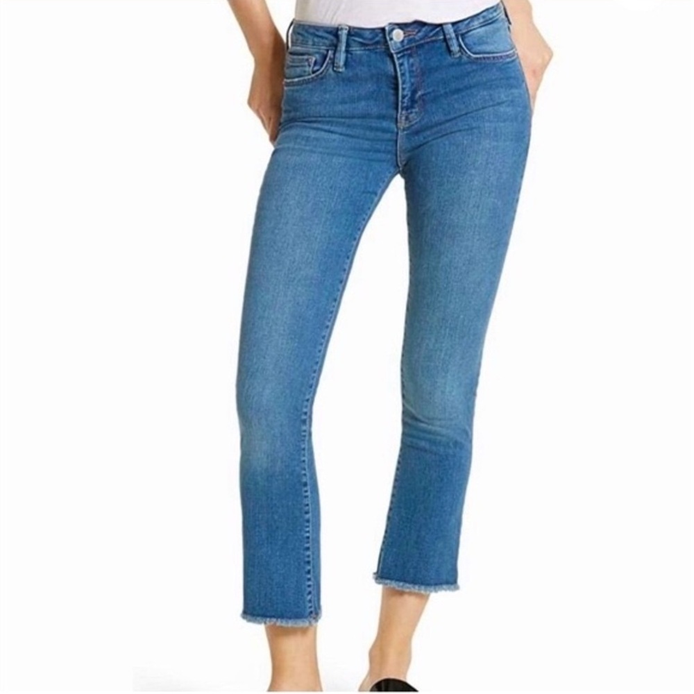 Free People High Waist Flare Crop Jean